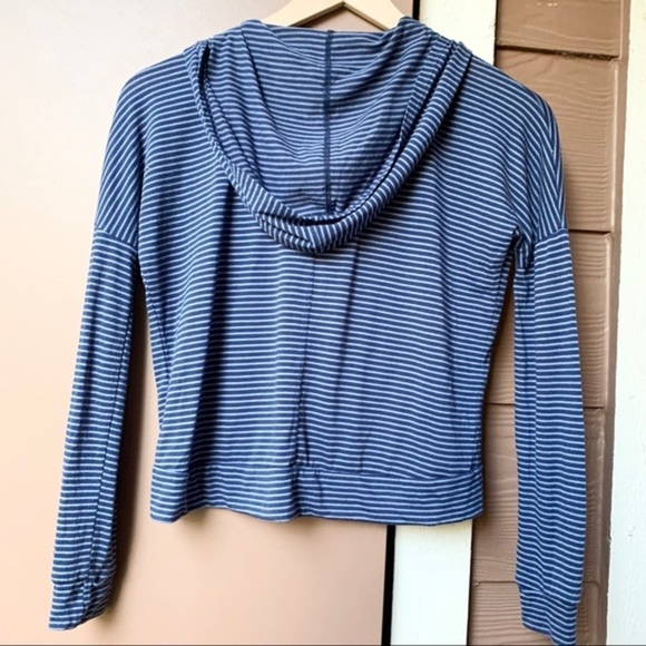 Abercrombie Kids Hoodie Blue Zip Up Viscose Jacket - Picture 6 of 14